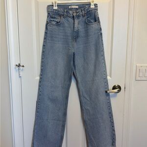 Zara Women's Light Blue High Rise Jeans
